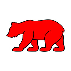 bear logo design template inspiration, vector illustration