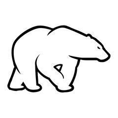 bear logo design template inspiration, vector illustration