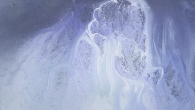 One drop of paint. Nuclear Mushroom. Macrocosm of liquid ink. Diffusion, psychedelic explosion, movement.