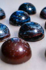 handmade chocolates and sweets in the making