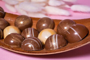 handmade chocolates and sweets in the making