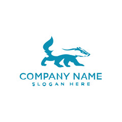 badger logo design template inspiration, vector illustration
