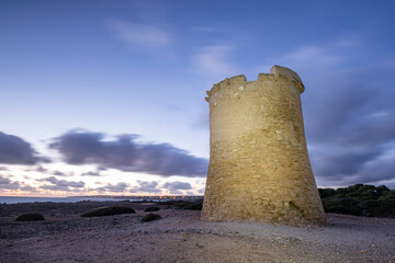 S’Estalella tower, built by Simó Carrió , 1577, Llucmajor, Mallorca, Balearic Islands, Spain