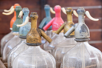 old pressure siphon box, Mallorca, Balearic Islands, Spain