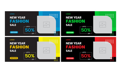 Set of abstract Editable minimal cover banner design template. blue and yellow background color. Suitable for social media post and web internet ads. Vector illustration with photo college