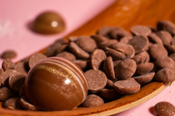 handmade chocolates and sweets in the making