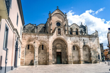 Fototapeta na wymiar The Church of S. Giovanni in Matera