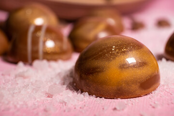 handmade chocolates and sweets in the making