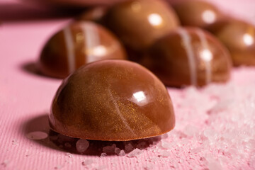 handmade chocolates and sweets in the making