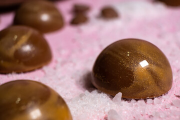 handmade chocolates and sweets in the making