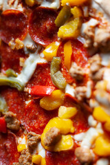 Pepperoni cheese pizza