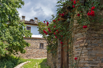 Village of Kovachevitsa with nineteenth century houses, Bulgaria