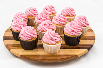 cupcake with pink icing