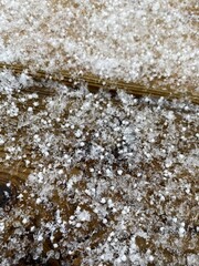snow on the river