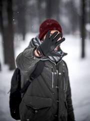 Fotos sesion en el bosque y en la nieve 