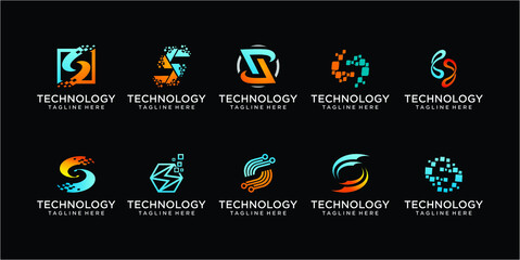 creative monogram logo design