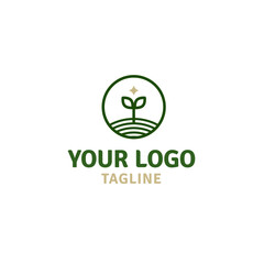 Plant, leaves, sprout in a hand icon. Symbol, logo illustration. Vector graphics