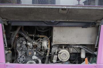 engine of bus