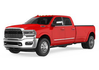 Red Pickup Truck Isolated © nerthuz