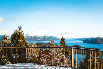 View point landscape in the mountains
