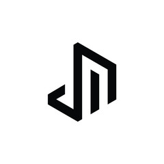 modern geometric simple logo design initiasl branding ,icon. vector ilustration .