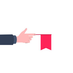 Obraz premium Illustration of hand isolated on white background. Vector in flat style.
