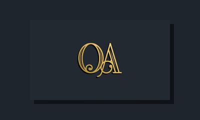 Minimal Inline style Initial OA logo.