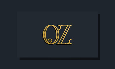 Minimal Inline style Initial OZ logo.