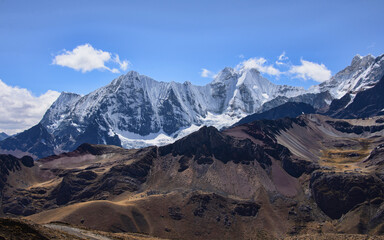 Epic views of Yerupajá on the Cordillera Huayhuash circuit, Ancash, Peru