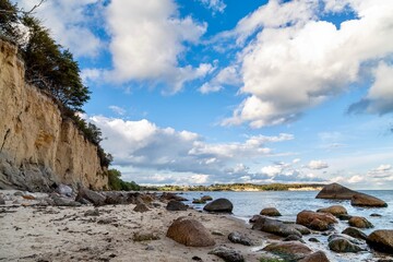 beach of the baltic sea in the summer