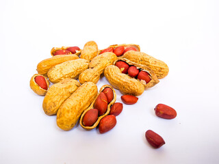 Peanuts Isolated On White Background