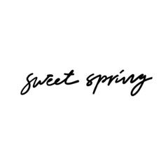 Spring inspirational quote for your design
