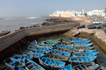 old portuguese architecture in Essaouira in Morocco