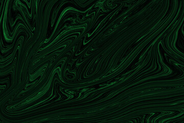 Abstract dark green liquid marble texture background vector