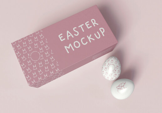 Easter Box Packaging Mockup
