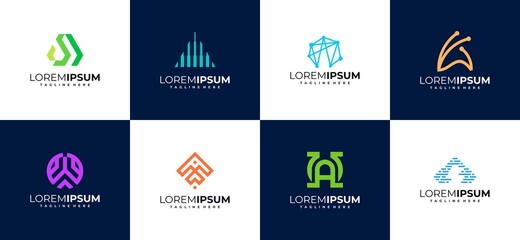 abstract logo letter a logo design template. icons for business