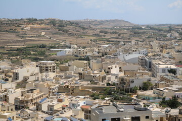 View from Cittadella in Rabat Victoria, Gozo Malta