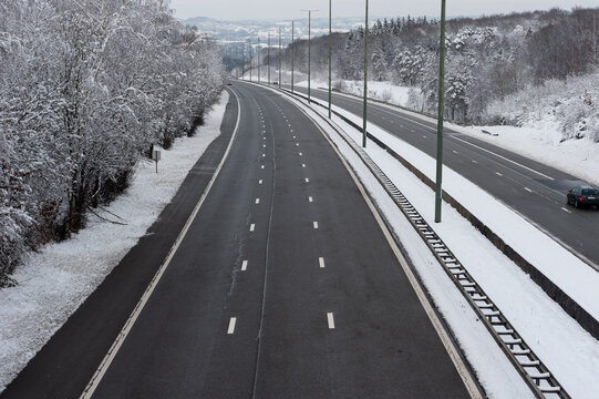 Autoroute en hiver