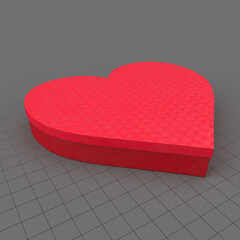 Heart chocolate box