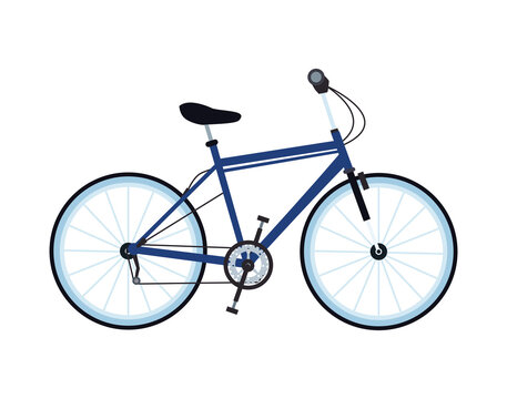 bicycle vehicle sport isolated icon