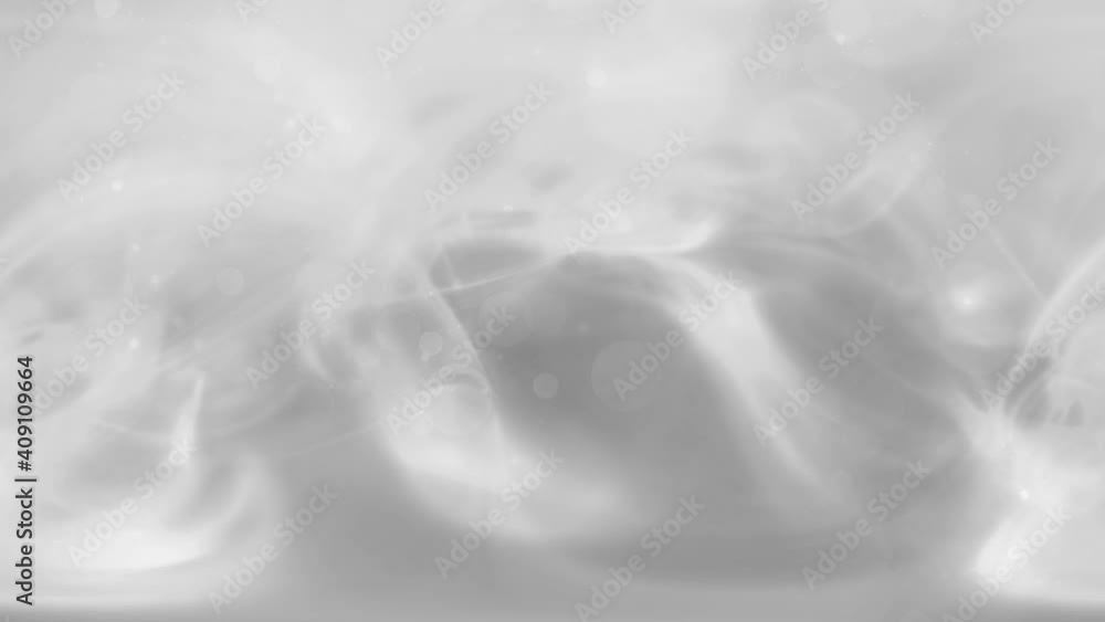 Poster magic soft blurry loop abstract plasma bokeh motion graphic. concept silver white background screens