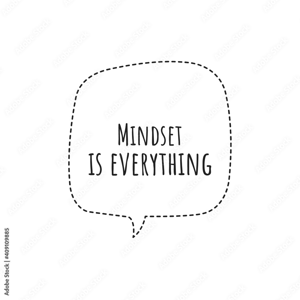 Sticker ''Mindset is everything'' Lettering