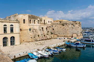The old town and harbor of Gallipoli, Puglia, Italy