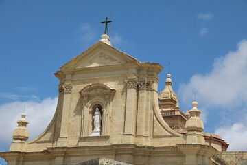 Fototapeta na wymiar Santa Marija Cathedral in Rabat, Gozo Malta