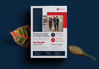 Red Corporate Business Flyer Layout
