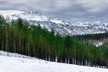 Mountains in Gorbea Natural Park, Basque Country, Spain.
