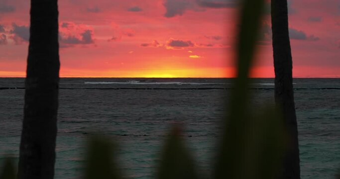 Pre Sunrise On A Tropical Island