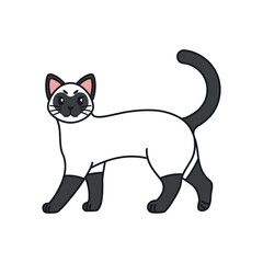 Isolated cartoon of a cat - Vector illustratrion