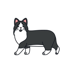 Isolated cartoon of a cat - Vector illustratrion