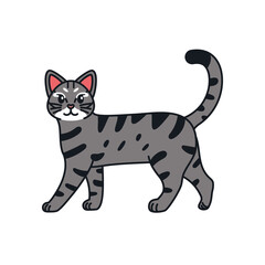 Fototapeta na wymiar Isolated cartoon of a cat - Vector illustratrion